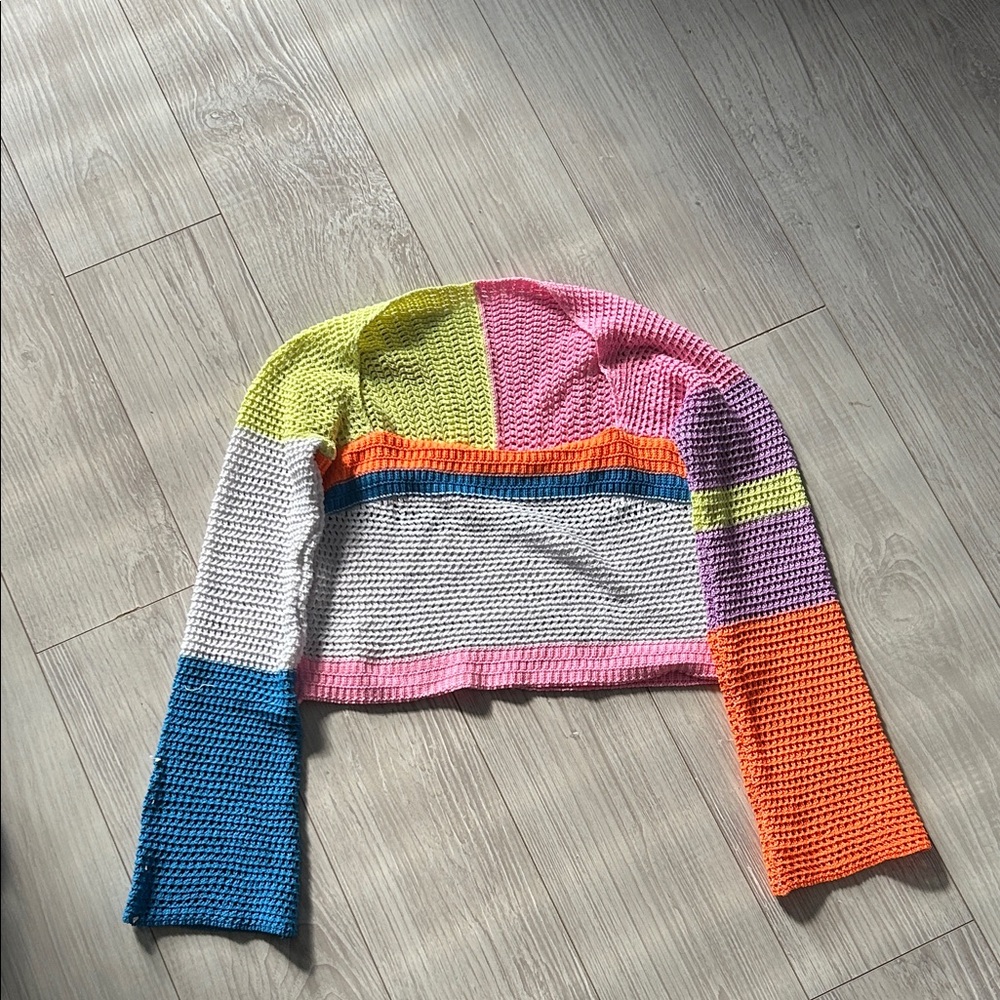 Amazon Multicolor Patchwork Cardigan
